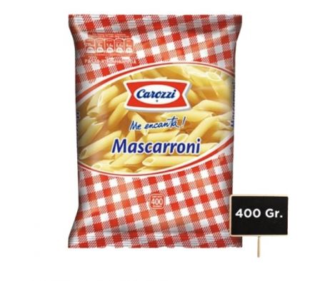 FIDEOS CAROZZI  MASCARRONI 400 GR