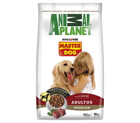 ALIM.P/PERRO MASTER DOG ADULTO CARNE ARROZ 9KG