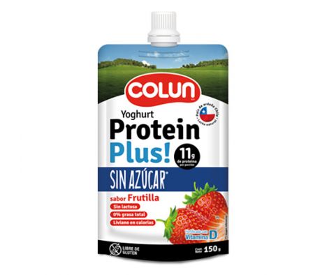 YOGUR COLUN PROTEIN PLUS S/AZUCAR FRUTILLA 150GR