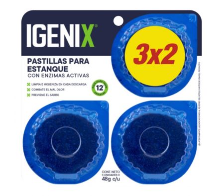 PASTILLA ESTANQUE IGENIX AZUL 3*12 48GRS