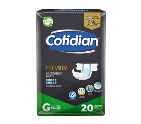 PAÑAL ADULTO COTIDIAN PREMIUM GRANDE 20UN
