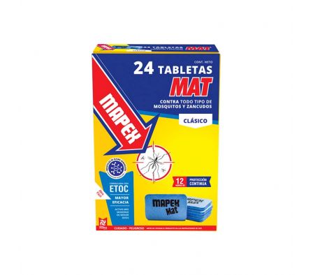 PASTILLA P/MOSQUITOS  MAPEX MAX X 24 UNDS BOLSITA
