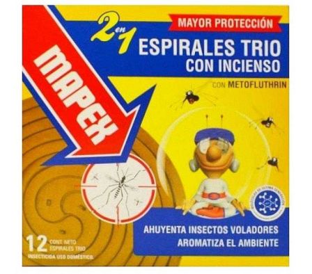 MAPEX ESPIRAL TRILLIZAS C/INCIENSO 12UN