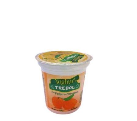 YOGURT ENTERO TREBOL DURAZNO 140GR.