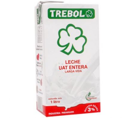 TREBOL LECHE UAT ENTERA  1 LT