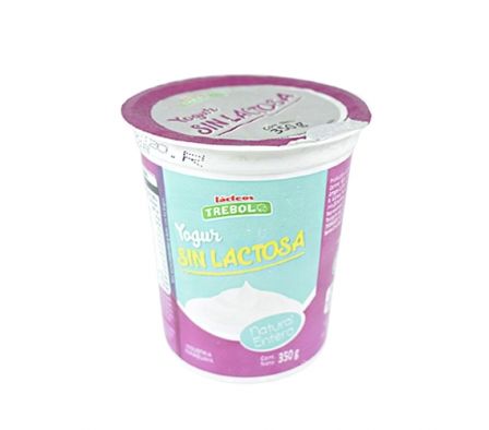 TREBOL YOGURT ENTERO S/ LACTOSA NAT. 350GR