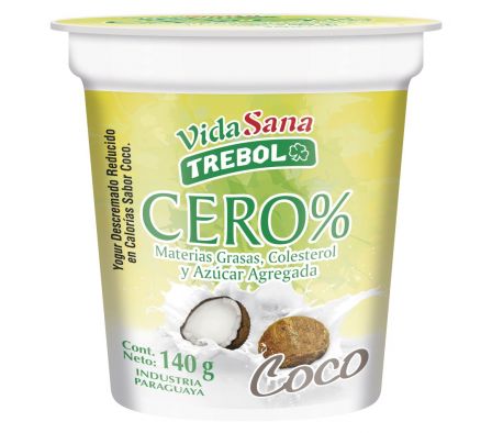 TREBOL YOGHURT DIETETICO SAB/COCO 140 GR.