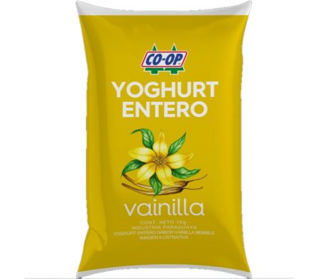 YOGURT BEBIBLE CO-OP SACHET VAINILLA 1LT