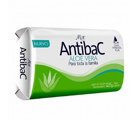 JABON TOCADOR MAR ANTIBAC ALOE ADULTO X 125 GRS