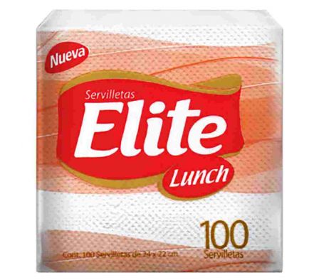 SERVILLETA DE PAPEL ELITE LUNCH 100 UNDS