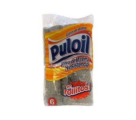 LANA DE ACERO PULOIL ROLLITOS 6UN