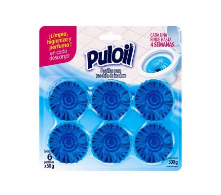 PASTILLA P/ INODORO PULOIL 24 BLIS X 6UN X 50G