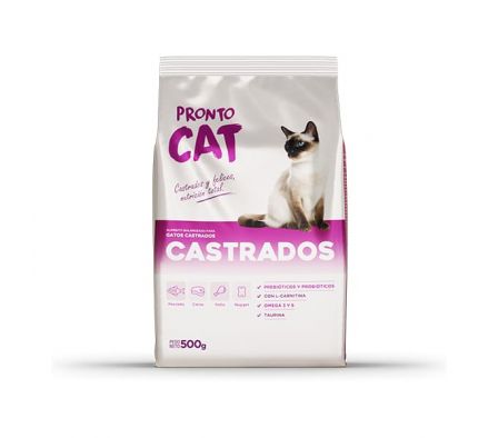 ALIM.P/GATOS PRONTO CAT CASTRADOS 500 GRS 