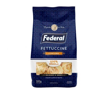 FIDEOS FEDERAL SEMOLA FETTUCCINE CURCUMA 500GR