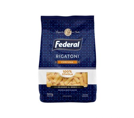 FIDEOS FEDERAL SEMOLA RIGATONI 500GR
