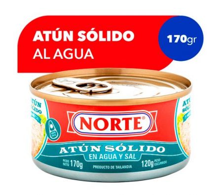 NORTE ATUN SOLIDO AL AGUA 170 GR *48