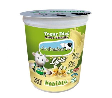 LA PRADERA YOGUR DIET VAINILLA 350 G