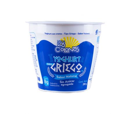 YOGUR LOS COLONOS GRIEGO NATURAL 200GR