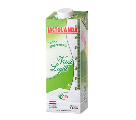 LECHE LACTOLANDA DESCREMADA 1L