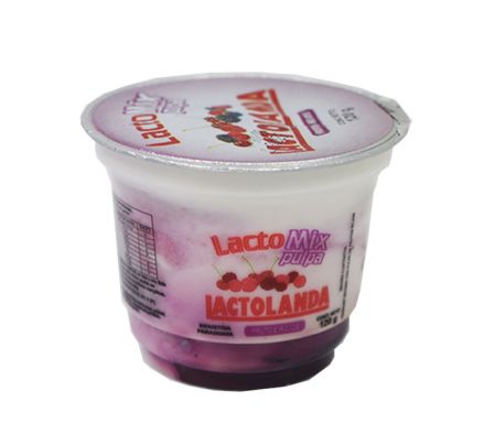 YOGUR LACTOLANDA LACTOMIX PULPA FRUTOS ROJOS 120GR