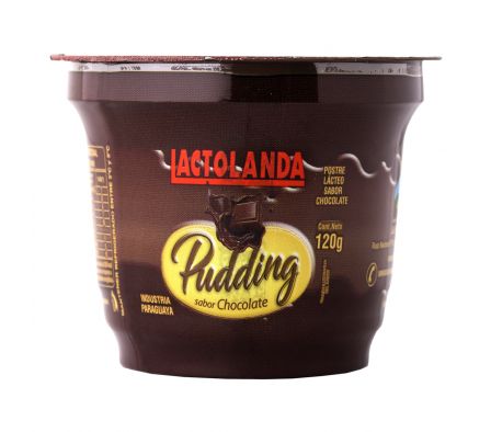 PUDDING LACTOLANDA SABOR CHOCOLATE POTE DE 120GR.