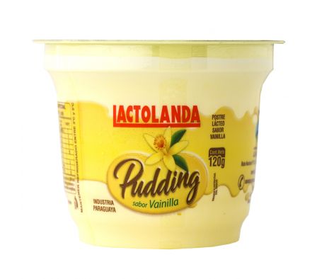 PUDDING LACTOLANDA SABOR VAINILLA POTE DE 120GR.