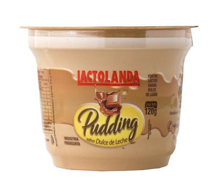 PUDDING LACTOLANDA DULCE D/ LECHE POTE DE 120GR. 