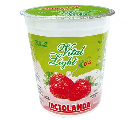 YOGUR LACTOLANDA VITAL LIGHT FRUTILLA POTE 350GR.