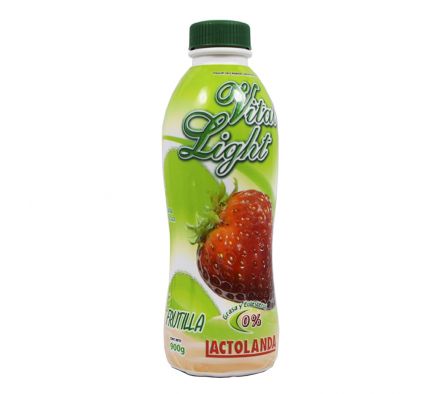 YOGUR LACTOLANDA VITAL LIGHT FRUTILLA BOT. 900GR.