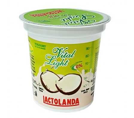 YOGUR LACTOLANDA VITAL LIGHT COCO POTE 140GR.
