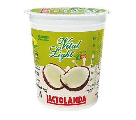YOGUR LACTOLANDA VITAL LIGHT COCO POTE 350GR.