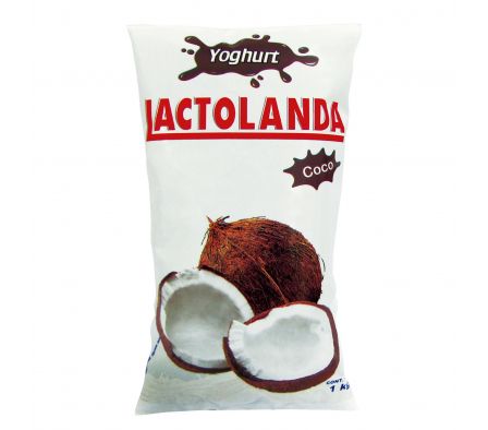 YOGUR LACTOLANDA ENTERO COCO SACHET 1L.