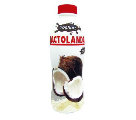 YOGUR LACTOLANDA COCO BOTELLA 900ML.