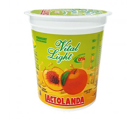 YOGUR LACTOLANDA VITAL LIGHT DURAZNO POTE 350GR.