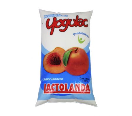 BEBIDA LACTEA YOGULAC DURAZNO EN SACHET DE 1L.