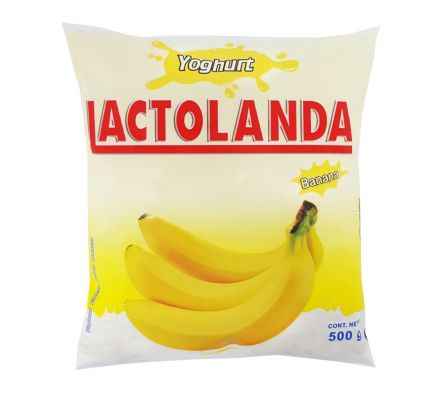 YOGUR LACTOLANDA BANANA SACHET 500GR.