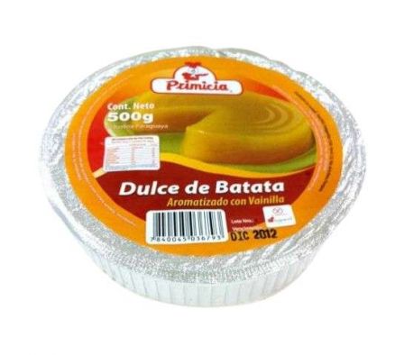 DULCE DE BATATA PRIMICIA C/VAINILLA X 500GR