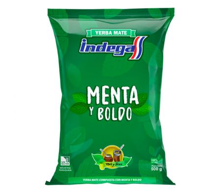 YERBA INDEGA MENTA/BOLDO PLAST 500GR