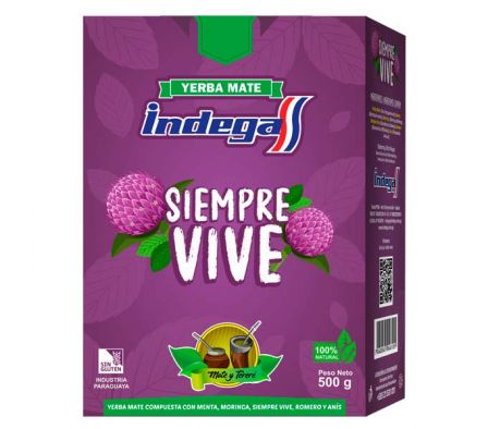 YERBA INDEGA SIEMPRE VIVE ENV 500 GR.