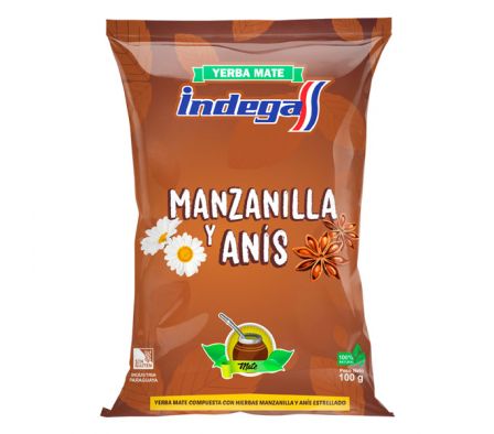 YERBA INDEGA MANZANILLA Y ANIZ PLAST.100GR