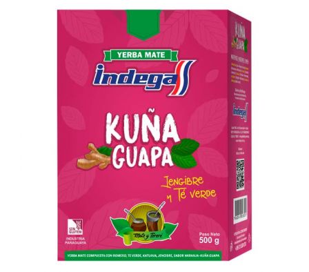 YERBA MATE INDEGA KUÑA GUAPA CAJA 500GRS