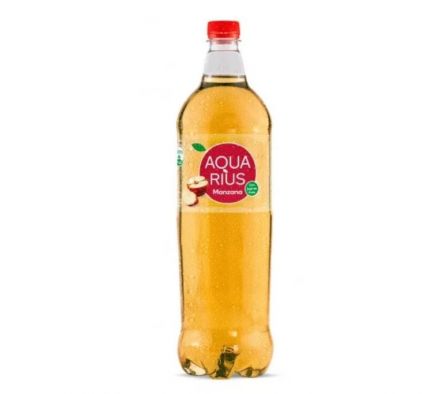 AGUA AQUARIUS SABORIZADA SABOR MANZANA 1,5LTS