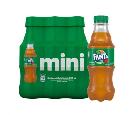 MINI PACK GASEOSA FANTA GUARANA X 6 UNDS 250 ML