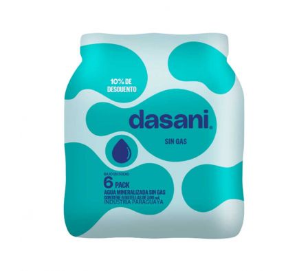 AGUA DASANI ECO SIN GAS 500 ML PACK DESC