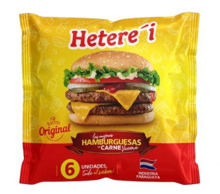 HAMBURGUEZA HETEREI CONG CARNE 6 BOLSA