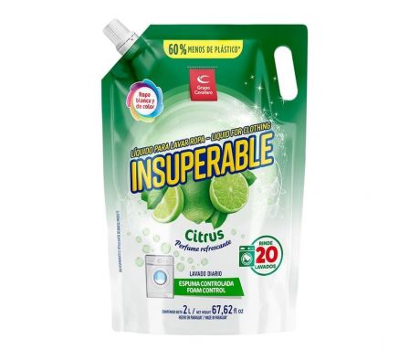 LÍQUIDO P/LAVAR ROPA INSUPERABLE CITRUS  2L