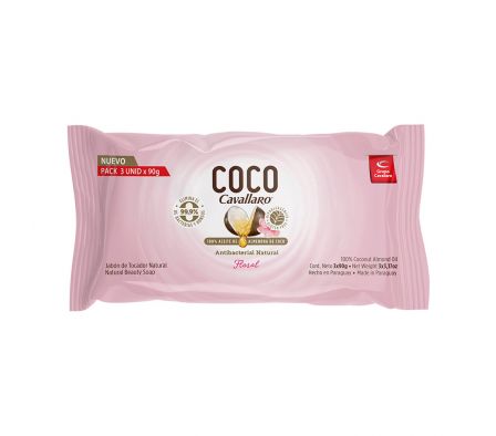 JABON TOCADOR CAVALLARO COCO VERBENA 3X90GR