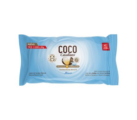 JABON TOCADOR CAVALLARO COCO MARINA 3X90GR