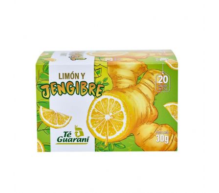 TE GUARANI SABOR LIMON Y JENGIBRE SAQUITOS 20UN