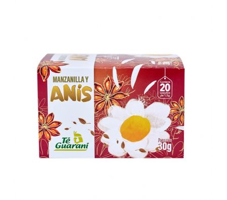TE GUARANI MANZANILLA Y ANIS X 20 saq.